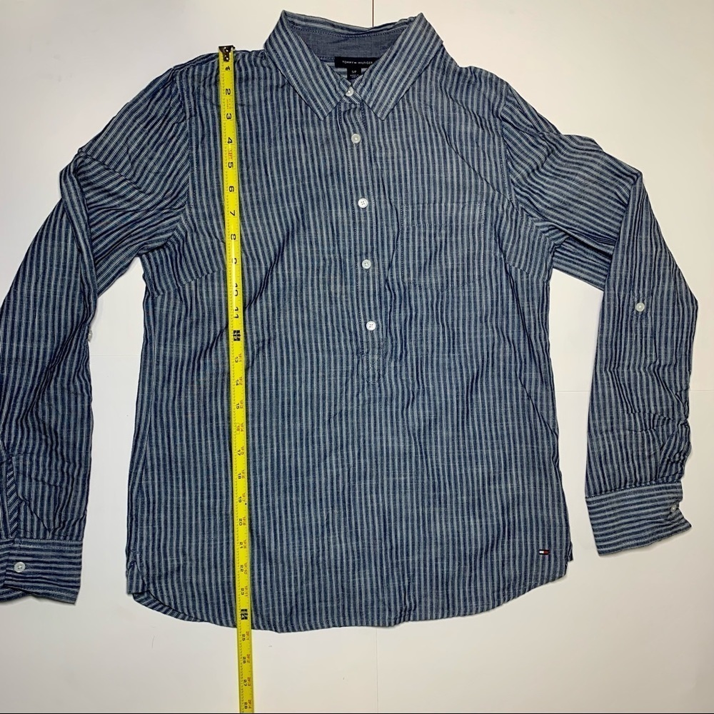Tommy Hilfiger Women Half Button Down Dress Shirt Size Small - Picture 4 of 4
